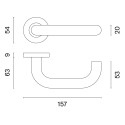Дверна ручка STERK OVAL SM 1704 F5 - чорний матовий Дверна ручка STERK OVAL SM 1704 F5 - чорний матовий