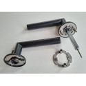 Ручка AKRA Cosmo WC R Lock BK univ, 50-57mm чорний