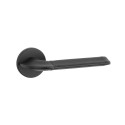 Дверна ручка APRILE Detazia R 7S AS чорний матовий/ чорна шкіра BK/BLACK LEATHER Дверна ручка APRILE Detazia R 7S AS чорний матовий/ чорна шкіра BK/BLACK LEATHER