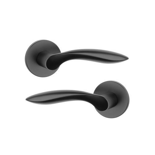 Дверна ручка STILE PULIA R 7S ST чорний матовий BLACK(тонка розетка) Дверна ручка STILE PULIA R 7S ST чорний матовий BLACK(тонка розетка)