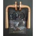 Дверна ручка APRILE Marigold R 7S ASM матова латунь KG (тонка розетка) Дверна ручка APRILE Marigold R 7S ASM матова латунь KG (тонка розетка)