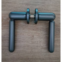 Дверна ручка APRILE RUBIA ROSETTE SLIM R 7S AS графіт GYM(тонка розетка)