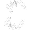 Ручка AKRA Tempo WC Q Lock SS univ, 50-57mm нержавіюча сталь