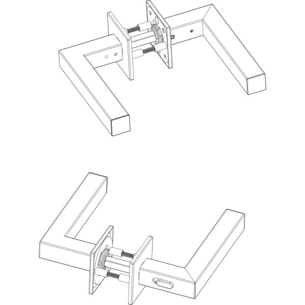 Ручка AKRA Tempo WC Q Lock SS univ, 50-57mm нержавіюча сталь