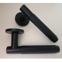 Дверна ручка APRILE Molinia R 7S AT чорний матовий BLACK (тонка розетка)