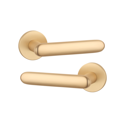 Дверна ручка STILE LARKA R 7S ST матова латунь GOLD SATIN(тонка розетка) Дверна ручка STILE LARKA R 7S ST матова латунь GOLD SATIN(тонка розетка)