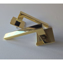 Дверна ручка STERK 1760 Q SH полірована латунь GOLD PVD (на розеті ultra slim 3 мм)