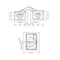 Дверна завіса CEAM 1230 3D матове срібло