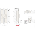 Дверна завіса CEAM 1130 3D чорна