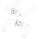 Ручка AKRA Cosmo WC R Lock SS univ, 38-45mm нержавіюча сталь