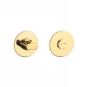 Накладка під WC STERK R SH ultra slim 3 мм полірована латунь GOLD PVD