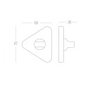 Накладка під WC T14 BLACK чорна