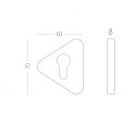 Накладка під циліндр E14 YELLOW жовта
