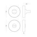 Накладка під WC TT11 SS нержавіюча сталь