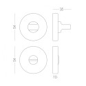 Накладка під WC T11 SS нержавіюча сталь