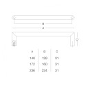 Меблева ручка SS-1023-224 SS нержавіюча сталь Меблева ручка SS-1023-224 SS нержавіюча сталь