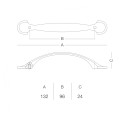 Меблева ручка D-1008-96 MAN матовий античний нікель