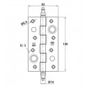 Amig Петля дверна протизнімна мод.561 - 150x82x3 mm чорна