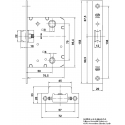 Amig Механізм міжкімнатний WC мод.4100 - 50/70 хром