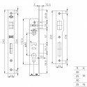 KALE Замок ALU (23 мм) 153U-30 защіпка B=30 мм