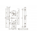 SIBA Механізм безшумний PZ SB8550 (Evolution), полірована латунь BP