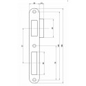 ALFA Ответки с отбойником 165/22 античная бронза AB