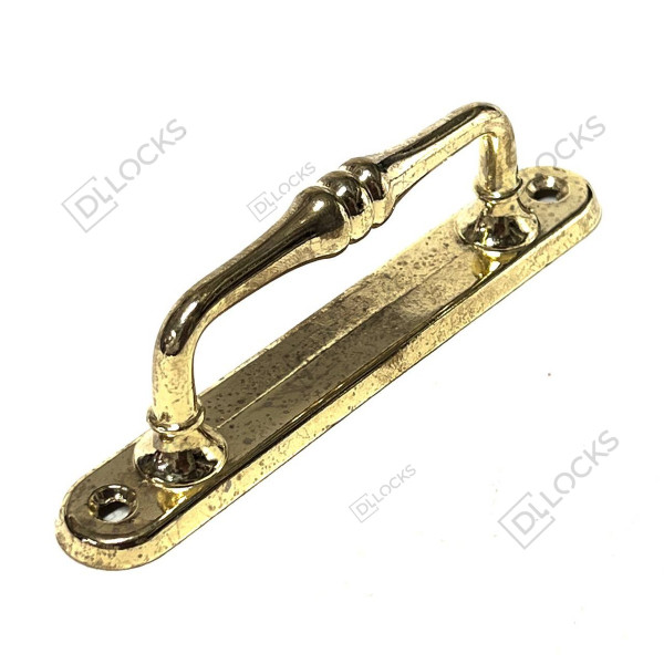 Ручка скоба дюраль Ozkardesler 128mm/21mm - GP золото