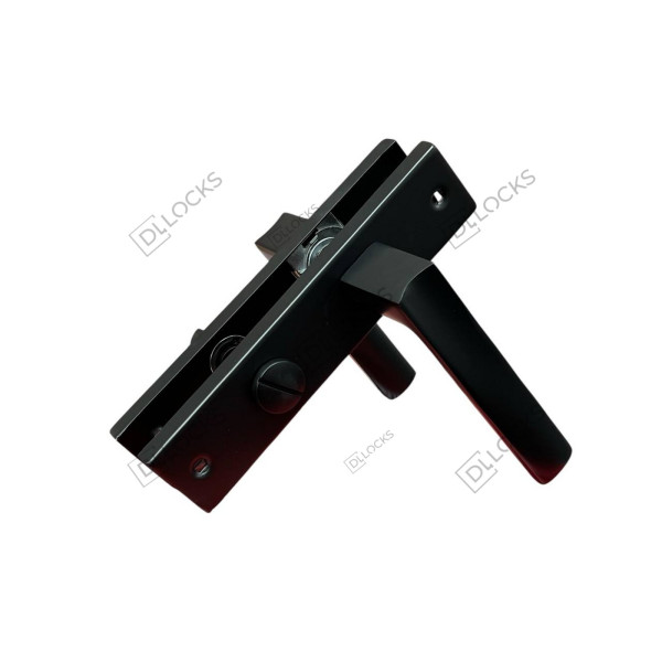 Ручка на квадратній планці  AL H 415 Black - WC 62mm  - чорний