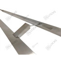 Ручка скоба КВ. з ( Нержавіючої сталі ) розмір 45° 1000mm 40/20/1,5-матовий