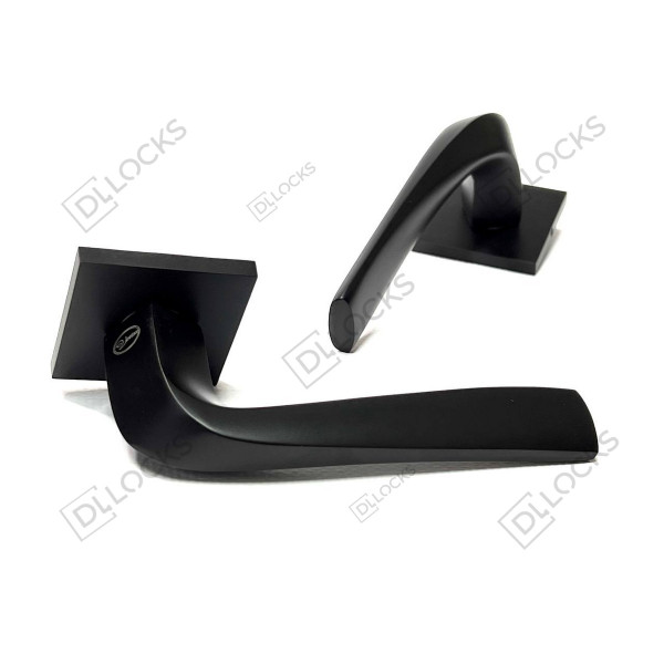 Дверна ручка на розеті Vortex ASL-28-BLACK чорний