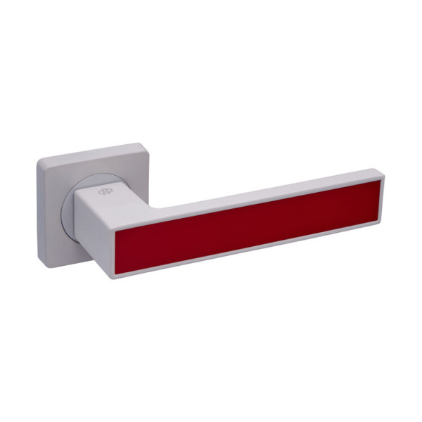 Ручки дверна на розеті GAVROCHE MAGNIUM MGA1WR WHITE/RED білий/червоний