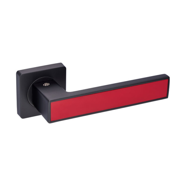Ручки дверна на розеті GAVROCHE MAGNIUM MGA1BR BLACK/RED чорний/червоний